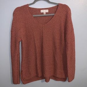 knox rose pink long sleeve sweater